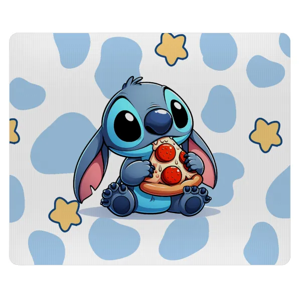 Stitch Pizza — Mousepad ορθογώνιο 23x19cm