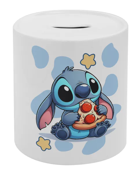 Stitch Pizza — Κουμπαράς πορσελάνης με τάπα