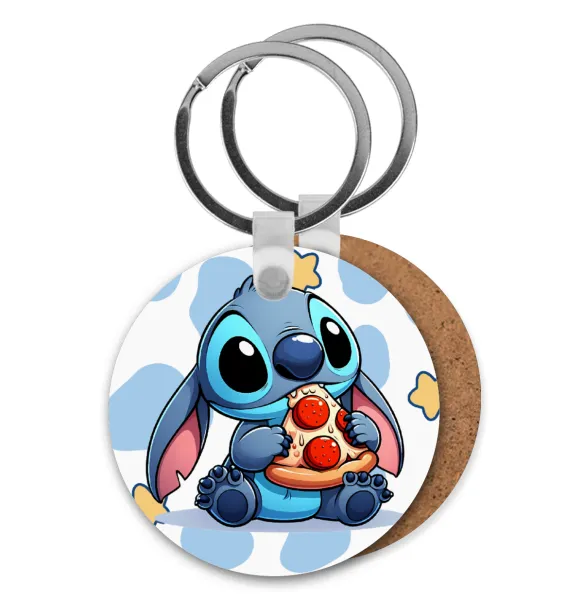 Stitch Pizza — Ξύλινο στρογγυλό