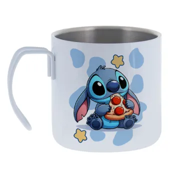 Stitch Pizza — Κούπα Ανοξείδωτη διπλού τοιχώματος 400ml