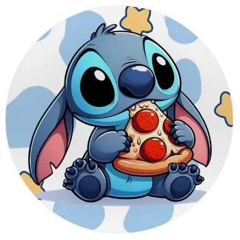 Stitch Pizza, Mousepad Στρογγυλό 20cm