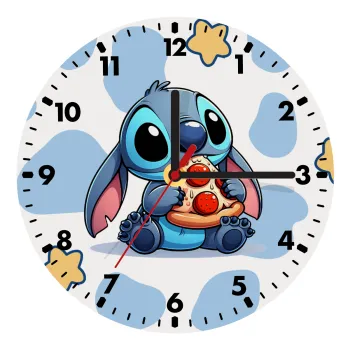 Stitch Pizza, Ρολόι τοίχου ξύλινο (20cm)