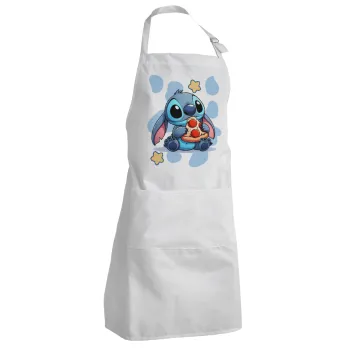 Stitch Pizza, Adult Chef Apron (with sliders and 2 pockets)