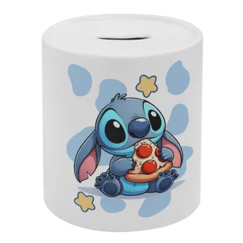 Stitch Pizza, Κουμπαράς πορσελάνης με τάπα