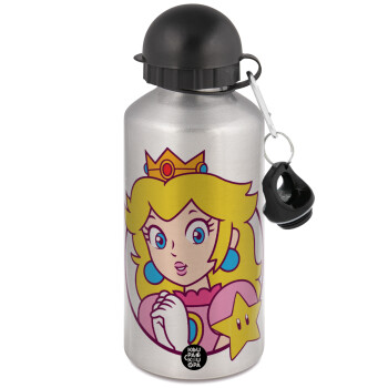 Princess Peach, Metallic water jug, Silver, aluminum 500ml