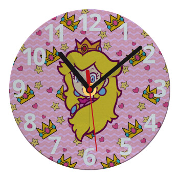 Princess Peach, Ρολόι τοίχου γυάλινο (20cm)