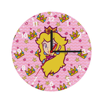 Princess Peach, Wooden wall clock (20cm)