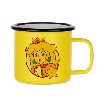 Princess Peach, Κούπα Μεταλλική εμαγιέ ΜΑΤ Κίτρινη 360ml