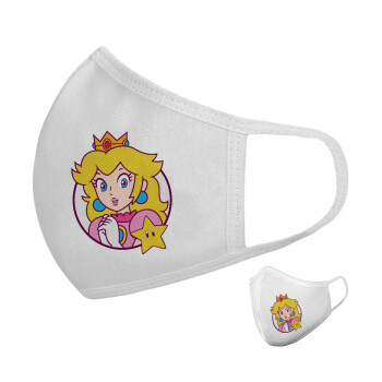 Princess Peach, Μάσκα υφασμάτινη υψηλής άνεσης παιδική (Δώρο πλαστική θήκη)