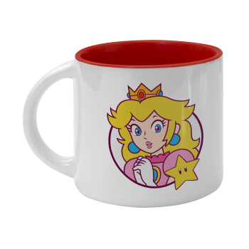 Princess Peach, Κούπα κεραμική 400ml Λευκή/Κόκκινη