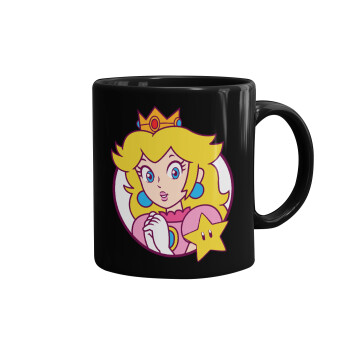 Princess Peach, Mug black, ceramic, 330ml
