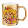 Mug ceramic, gold mirror, 330ml