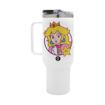 Princess Peach, Mega Stainless steel Tumbler with lid, double wall 1,2L