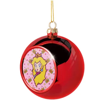 Princess Peach, Christmas tree ball Red 8cm