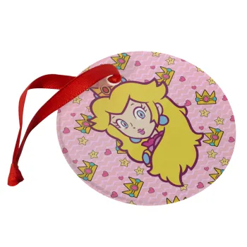 Princess Peach, Στολίδι Χριστουγεννιάτικο στολίδι γυάλινο 9cm