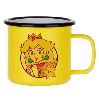 Princess Peach, Κούπα Μεταλλική εμαγιέ ΜΑΤ Κίτρινη 360ml