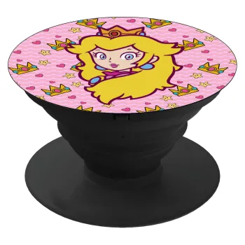 Princess Peach, Phone Holders Stand  Black Hand-held Mobile Phone Holder