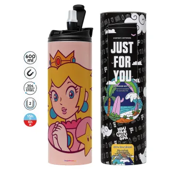 Princess Peach, Tumbler stainless steel PINK 600ml