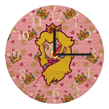 Princess Peach, Ρολόι τοίχου ξύλινο plywood (20cm)
