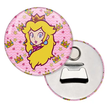 Princess Peach, Μαγνητάκι και ανοιχτήρι μπύρας στρογγυλό διάστασης 5,9cm