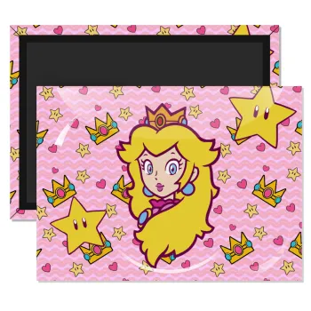 Princess Peach, Ορθογώνιο μαγνητάκι ψυγείου διάστασης 9x6cm