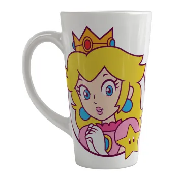 Princess Peach, Κούπα κωνική Latte Μεγάλη, κεραμική, 450ml