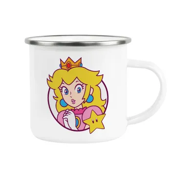 Princess Peach, Κούπα Μεταλλική εμαγιέ λευκη 360ml