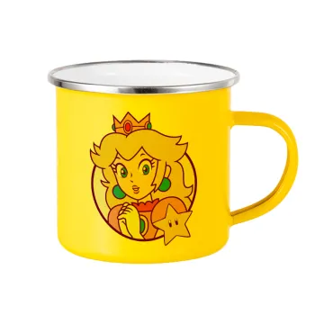 Princess Peach, Κούπα Μεταλλική εμαγιέ Κίτρινη 360ml