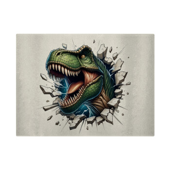 Dinosaur break wall, Επιφάνεια κοπής γυάλινη (38x28cm)