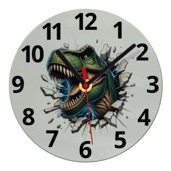Dinosaur break wall, Ρολόι τοίχου γυάλινο (20cm)