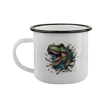 Dinosaur break wall, Κούπα εμαγιέ με μαύρο χείλος 360ml