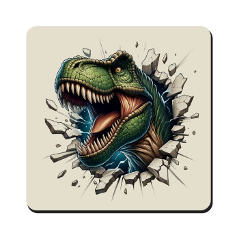 Dinosaur break wall, Τετράγωνο μαγνητάκι ξύλινο 9x9cm