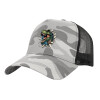 Adult Structured Trucker Hat, with Mesh, (Camouflage) Army Camo (100% COTTON, ADULT, UNISEX, ONE SIZE)