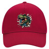 Adult Ultimate Hat RED, (100% COTTON DRILL, ADULT, UNISEX, ONE SIZE)