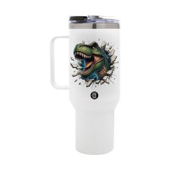 Dinosaur break wall, Mega Stainless steel Tumbler with lid, double wall 1,2L
