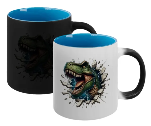 Dinosaur break wall — Μαγική εσωτερικό μπλε