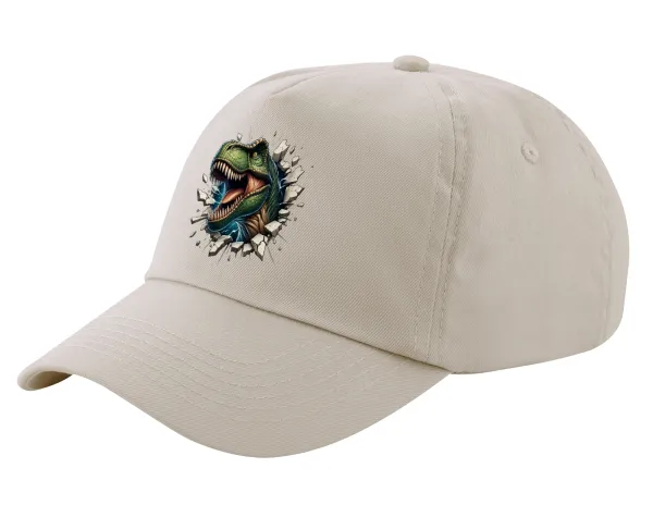 Dinosaur break wall — SAND Adult Cap Cotton (UNISEX, ONE SIZE)