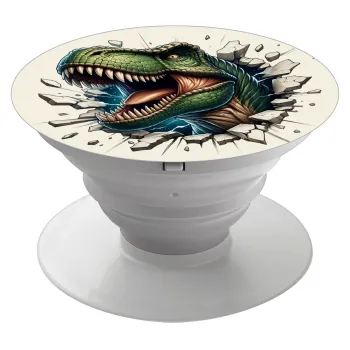 Dinosaur break wall, Phone Holders Stand  Λευκό Βάση Στήριξης Κινητού στο Χέρι