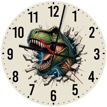 Dinosaur break wall, Ρολόι τοίχου ξύλινο (30cm)