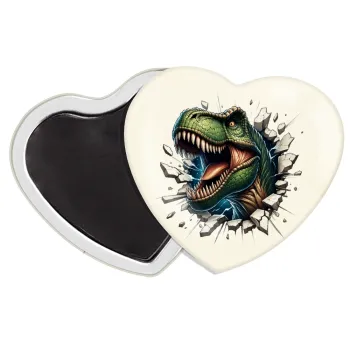 Dinosaur break wall, Μαγνητάκι καρδιά (57x52mm)