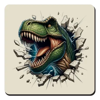 Dinosaur break wall, Τετράγωνο μαγνητάκι ξύλινο 9x9cm