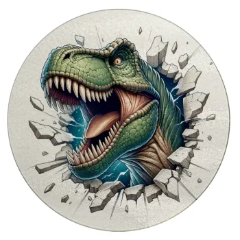 Dinosaur break wall, Επιφάνεια κοπής γυάλινη στρογγυλή (30cm)