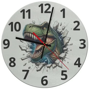 Dinosaur break wall, Ρολόι τοίχου γυάλινο (30cm)