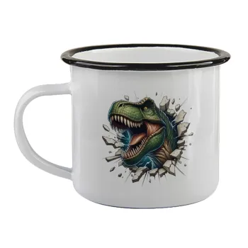 Dinosaur break wall, Κούπα εμαγιέ με μαύρο χείλος 360ml