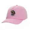Adult Baseball Cap, 100% Cotton, PINK (COTTON, ADULT, UNISEX, ONE SIZE)