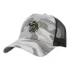 Adult Structured Trucker Hat, with Mesh, (Camouflage) Army Camo (100% COTTON, ADULT, UNISEX, ONE SIZE)
