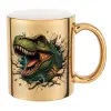 Mug ceramic, gold mirror, 330ml