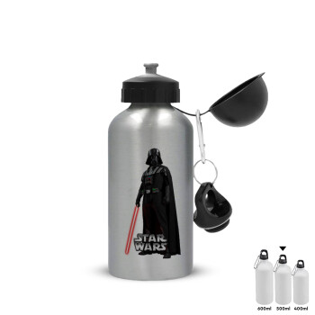 Darth vader, Metallic water jug, Silver, aluminum 500ml