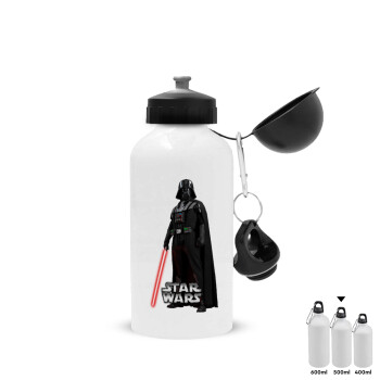 Darth vader, Μεταλλικό παγούρι νερού, Λευκό, αλουμινίου 500ml