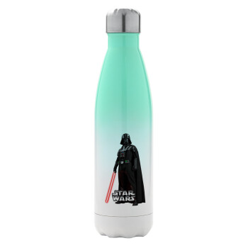 Darth vader, Metal mug thermos Green/White (Stainless steel), double wall, 500ml